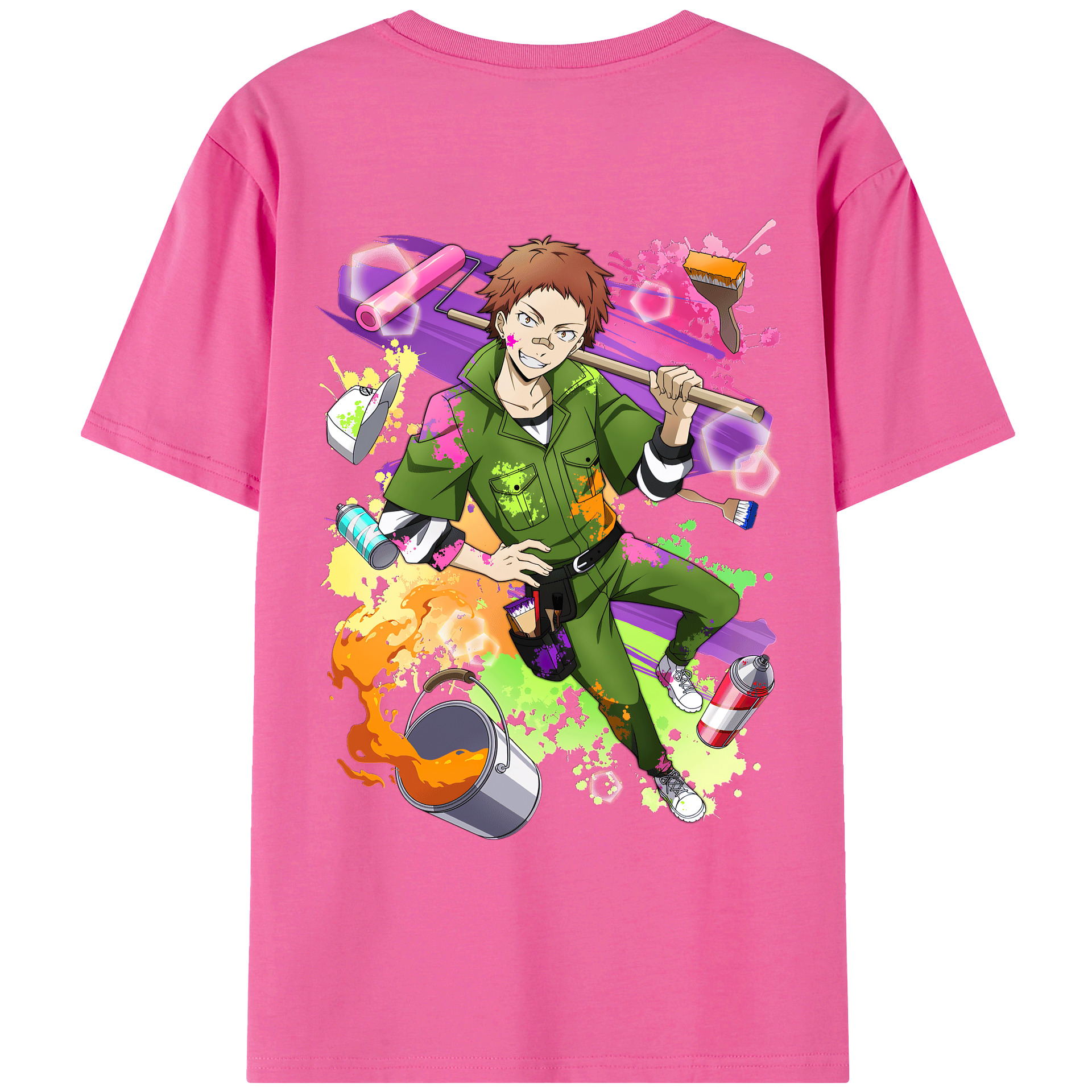 （画像用） 文豪ストレイドッグス Bungo Stray Dogs レディース半袖Tシャツ(バックプリント)